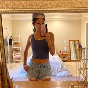 bluish hollister tank top